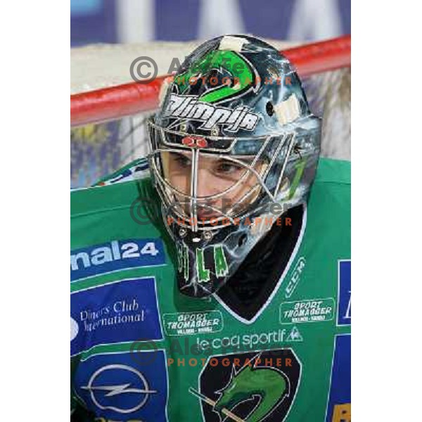 Ales Sila at ice hockey match Tilia olimpija- VSV in EBEL leageu, played in Hala Tivoli 5.12.2008. Tilia Olimpija won 7:5 after penalty shot-out 