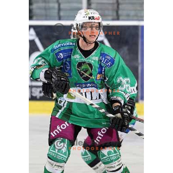 Pasi Petrilainen at ice hockey match Tilia olimpija- VSV in EBEL leageu, played in Hala Tivoli 5.12.2008. Tilia Olimpija won 7:5 after penalty shot-out 