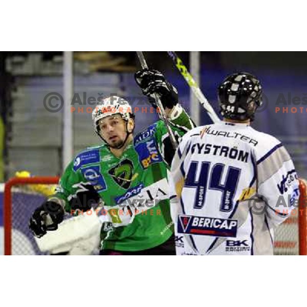 Brendan Yarema at ice hockey match Tilia Olimpija-Alba in EBEl league, played in Hala Tivoli, Ljubljana 9.12.2008 