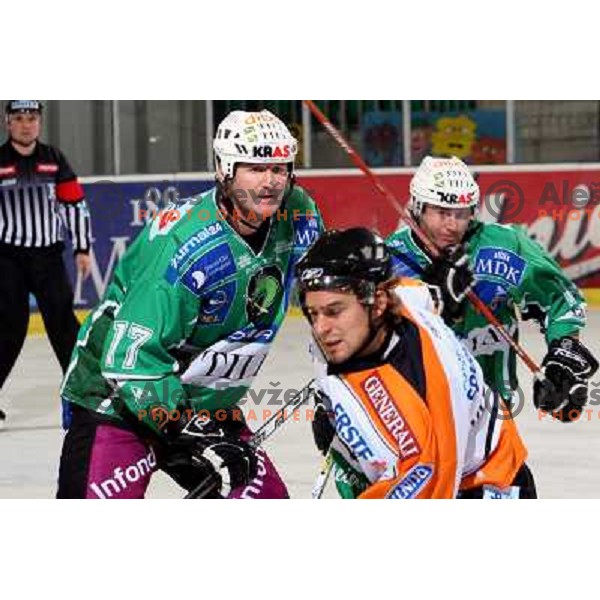 Nik Zupancic (17) at ice hockey match Tilia Olimpija-Graz 99ers in round 33 of EBEL league, played in Hala Tivoli, Ljubljana 14.12.2008 