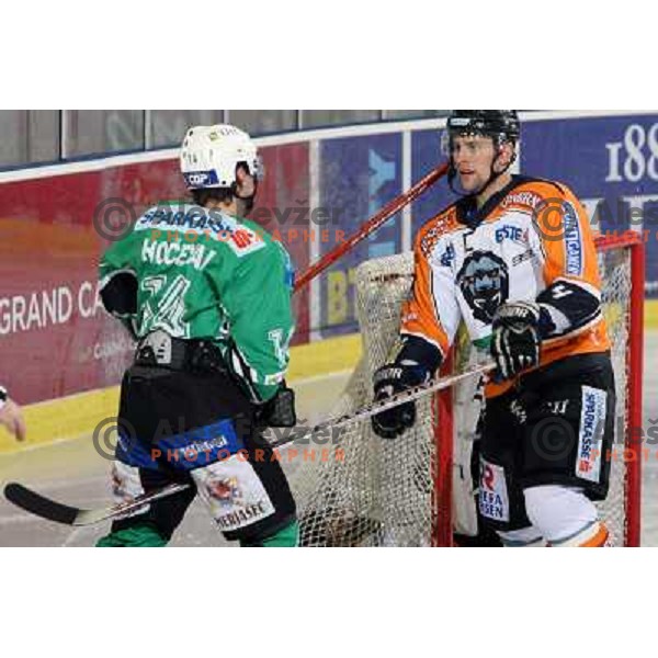 Hocevar at ice hockey match Tilia Olimpija-Graz 99ers in round 33 of EBEL league, played in Hala Tivoli, Ljubljana 14.12.2008 Tilia Olimpija won 4:2 