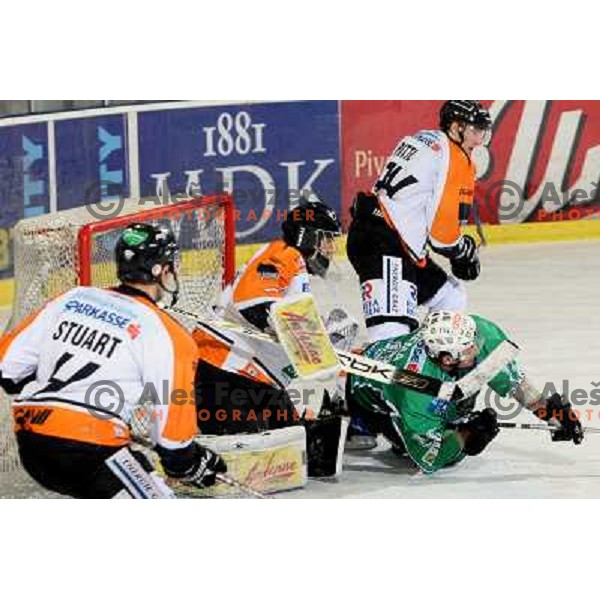 Yarema at ice hockey match Tilia Olimpija-Graz 99ers in round 33 of EBEL league, played in Hala Tivoli, Ljubljana 14.12.2008 Tilia Olimpija won 4:2 