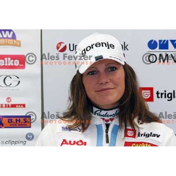 Katja Visnar at Slovenia Nordic ski team press conference in Ljubljana 15.12.2008 