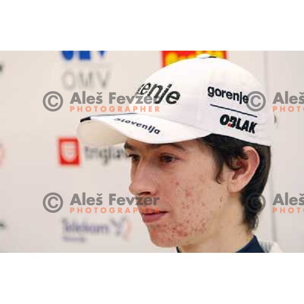 Sinkovec at Slovenia Nordic ski team press conference in Ljubljana 15.12.2008 