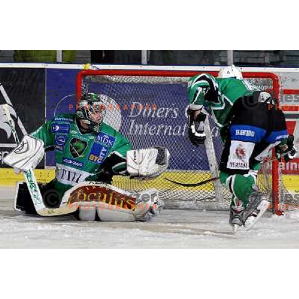 Ales Sila at ice hockey match Tilia Olimpija- KAC in Ebel league, played in Hala Tivoli, Ljubljana 19.12.2008 