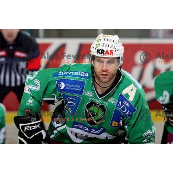 Greg Kuznik at ice hockey match Tilia Olimpija- KAC in Ebel league, played in Hala Tivoli, Ljubljana 19.12.2008 