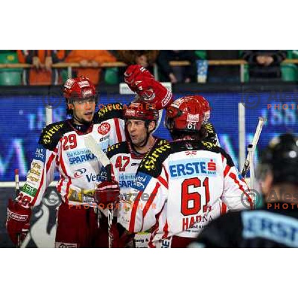 Brandner (29), Tory (47) at ice hockey match Tilia Olimpija- KAC in Ebel league, played in Hala Tivoli, Ljubljana 19.12.2008 