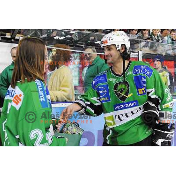 Banham at ice hockey match in the EBEL League , Tilia Olimpija - Graz 99ers, 26.12.2008 Hala Tivoli, Ljubljana 