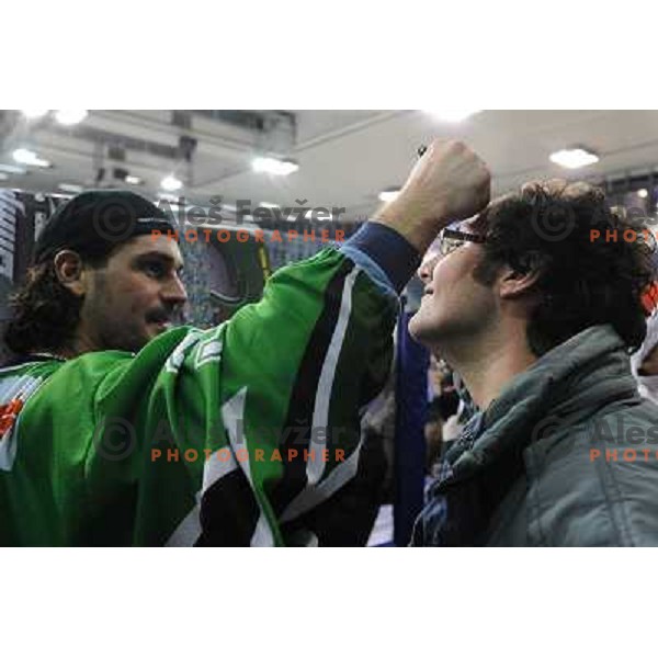 Banham at ice hockey match in the EBEL League , Tilia Olimpija - Graz 99ers, 26.12.2008 Hala Tivoli, Ljubljana 