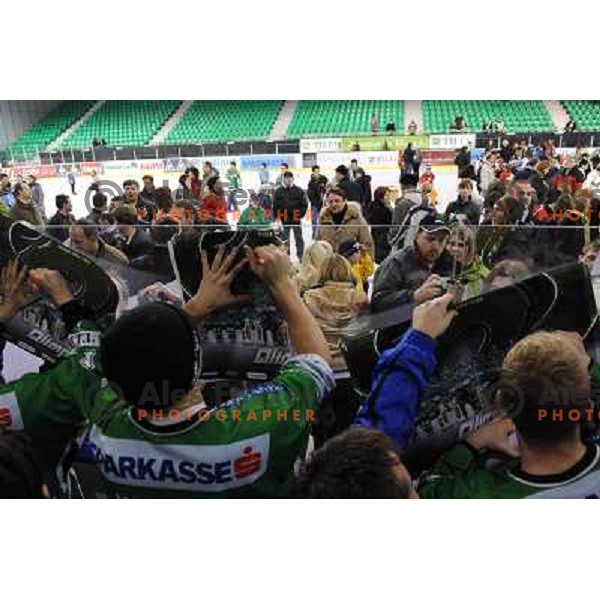 at ice hockey match in the EBEL League , Tilia Olimpija - Graz 99ers, 26.12.2008 Hala Tivoli, Ljubljana 