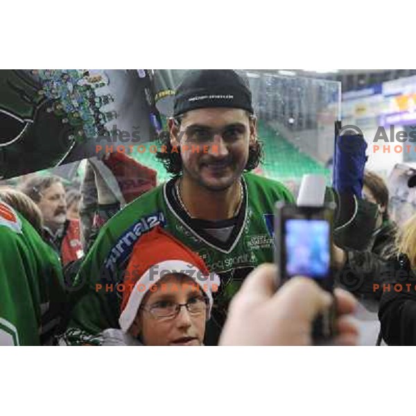 Banham at ice hockey match in the EBEL League , Tilia Olimpija - Graz 99ers, 26.12.2008 Hala Tivoli, Ljubljana 