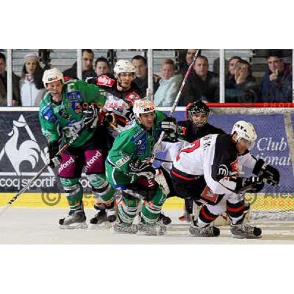 Intranuovo (9), Glavic, Marcel Rodman at ice hockey match Tilia Olimpija-Acroni Jesenice in round 39 of Ebel league, played in Hala Tivoli, Ljubljana 30.12.2008 