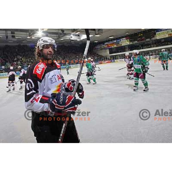 Anze Terlikar at ice hockey match Tilia Olimpija-Acroni Jesenice in round 39 of Ebel league, played in Hala Tivoli, Ljubljana 30.12.2008 