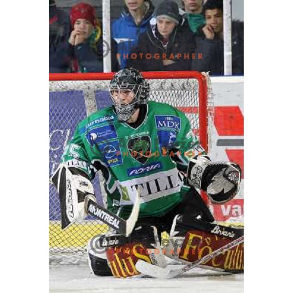 Markus Korhonen at ice-hockey match Tilia Olimpija- Acroni Jesenice in round 39 of Ebel league, played in Hala Tivoli, Ljubljana 30.12.2008. Tlia Olimpija won 4:3 in over-time. 