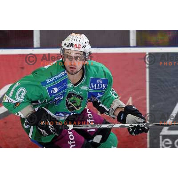 Brendan Yarema at ice-hockey match Tilia Olimpija- Acroni Jesenice in round 39 of Ebel league, played in Hala Tivoli, Ljubljana 30.12.2008. Tlia Olimpija won 4:3 in over-time. 