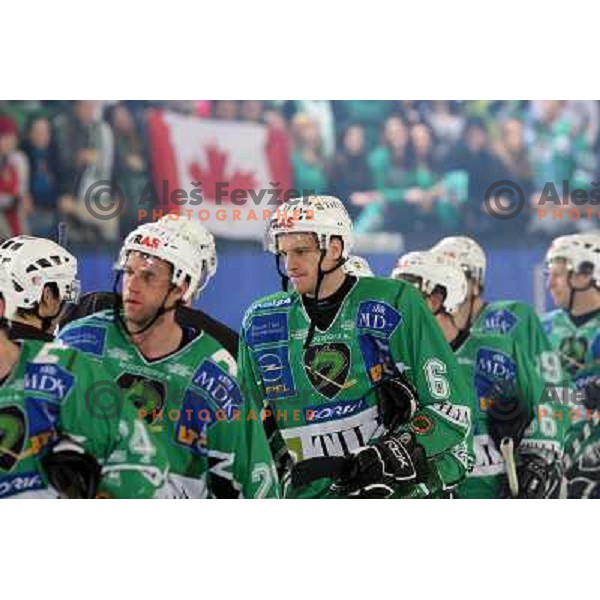 Groznik at ice-hockey match Tilia Olimpija- Acroni Jesenice in round 39 of Ebel league, played in Hala Tivoli, Ljubljana 30.12.2008. Tlia Olimpija won 4:3 in over-time. 