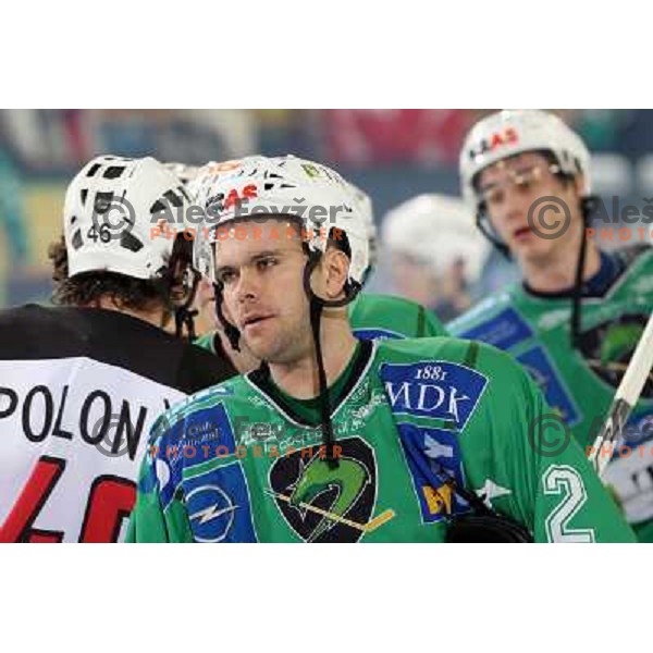 Kevin Mitchell at ice-hockey match Tilia Olimpija- Acroni Jesenice in round 39 of Ebel league, played in Hala Tivoli, Ljubljana 30.12.2008. Tlia Olimpija won 4:3 in over-time. 