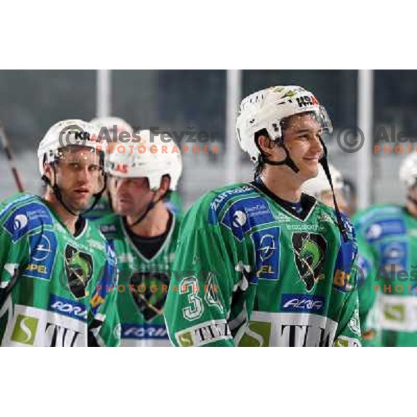 Pavlin at ice-hockey match Tilia Olimpija- Acroni Jesenice in round 39 of Ebel league, played in Hala Tivoli, Ljubljana 30.12.2008. Tlia Olimpija won 4:3 in over-time. 