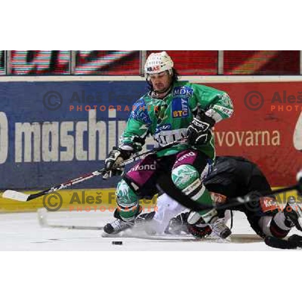 Frank Banham at ice hockey match Tilia Olimpija-Acroni Jesenice in round 39 of Ebel league, played in Hala Tivoli, Ljubljana 30.12.2008 