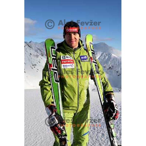 Mitja Valencic, member of Slovenia Ski team at practice on Krvavec Ski resort, Slovenia 5.1.2008 