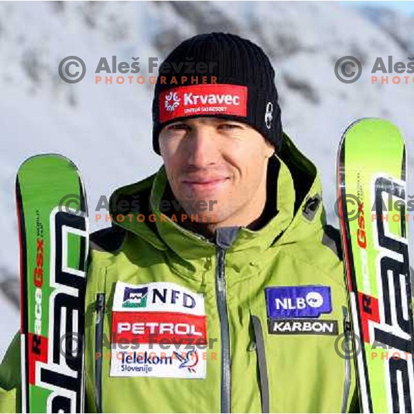 Mitja Valencic, member of Slovenia Ski team at practice on Krvavec Ski resort, Slovenia 5.1.2008 