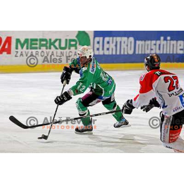 Todd Elik at ice hockey match Tilia Olimpija-TWK Innsbruck in round 42 of Ebel league, played in Hala Tivoli, Ljubljana 6.1.2009 