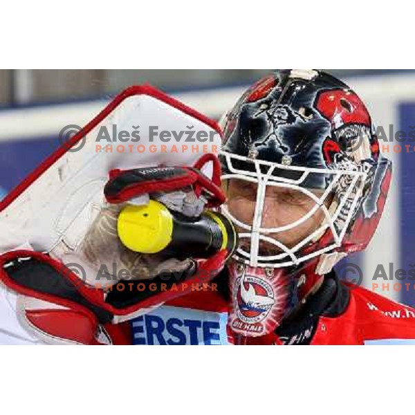 Seamus Kotyk at ice hockey match Tilia Olimpija-TWK Innsbruck in round 42 of Ebel league, played in Hala Tivoli, Ljubljana 6.1.2009 