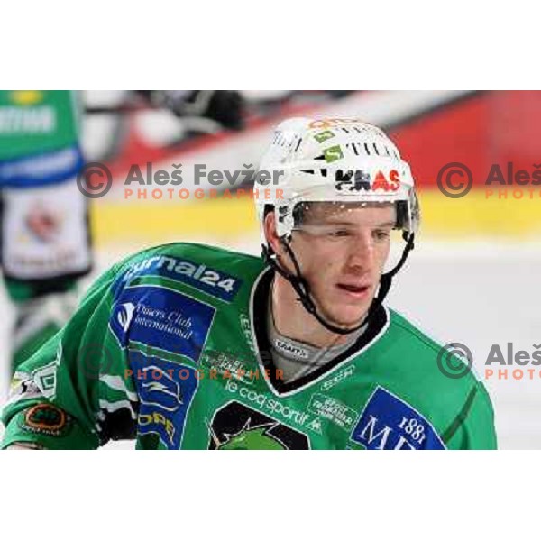Bostjan Groznik at ice hockey match Tilia Olimpija-TWK Innsbruck in round 42 of Ebel league, played in Hala Tivoli, Ljubljana 6.1.2009 