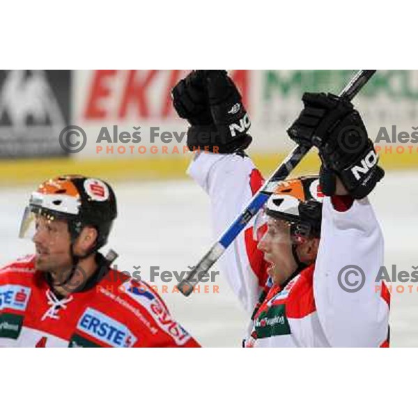 at ice hockey match Tilia Olimpija- TWK Innsbruck in round 42 of Ebel league, played in Hala Tivoli, Ljubljana 6.1.2008. TWK innsbruck won 3:2 after penalty shot-out 