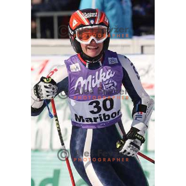 Karin Puteze at 45.Golden fox- Zlata Lisica Audi FIS World Alpine skiing giant slalom in Maribor, Slovenia 10.1.2009 