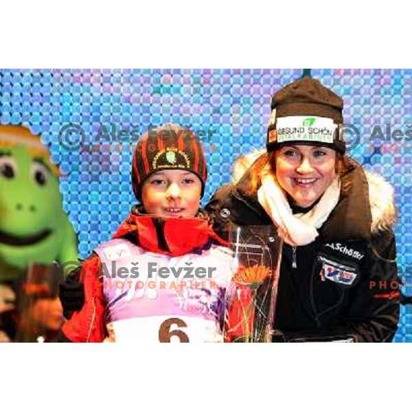 at public draw of starting numbers for 45.Golden Fox- Zlata lisica giant slalom held at Trg Svobode in Maribor, Slovenia 9.1.2008 