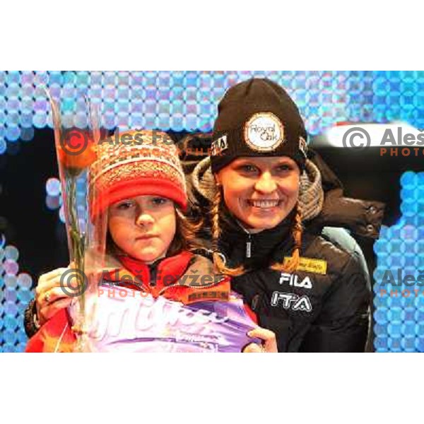 at public draw of starting numbers for 45.Golden Fox- Zlata lisica giant slalom held at Trg Svobode in Maribor, Slovenia 9.1.2008 
