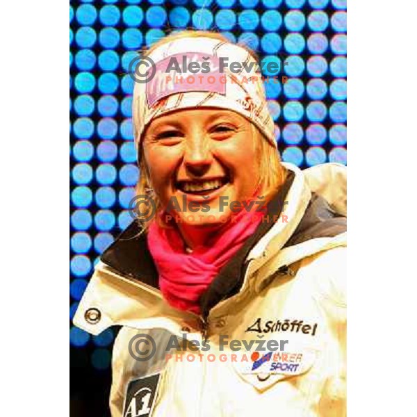 at public draw of starting numbers for 45.Golden Fox- Zlata lisica giant slalom held at Trg Svobode in Maribor, Slovenia 9.1.2008 