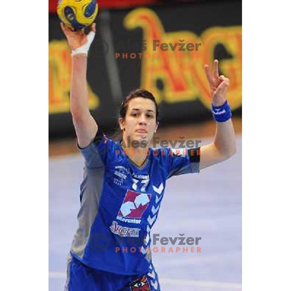 Lekic at handball match in the womens Champions League , Krim Mercator - Nurnberg, 10.01.2009 Kodeljevo, Ljubljana 