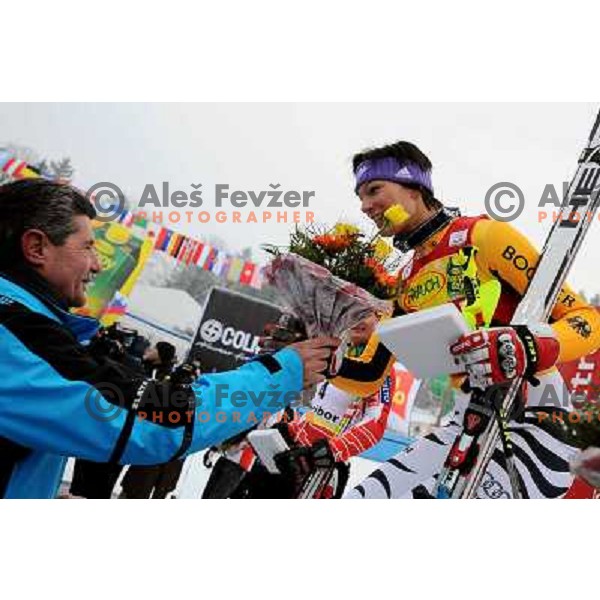 Drago Cotar and Maria Riesch 