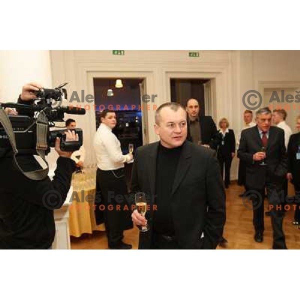 Receptiom of Franc Kangler, mayor of Maribor in honour of 45.Golden fox- Zlata Lisica , Maribor, Slovenia 10.1.2009 