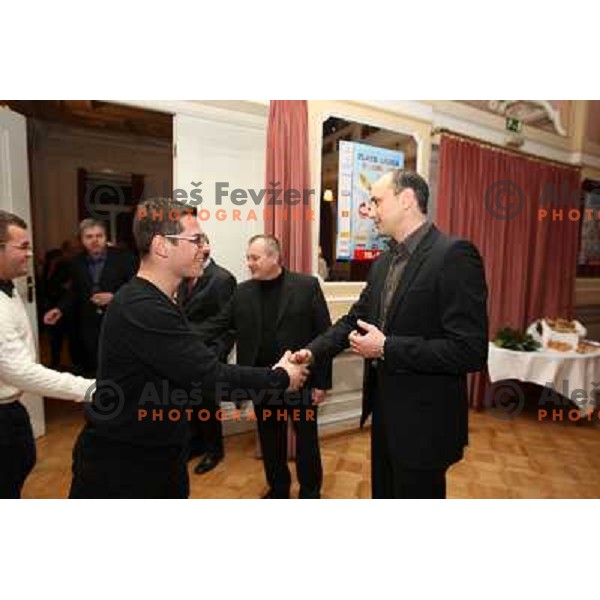 Receptiom of Franc Kangler, mayor of Maribor in honour of 45.Golden fox- Zlata Lisica , Maribor, Slovenia 10.1.2009 