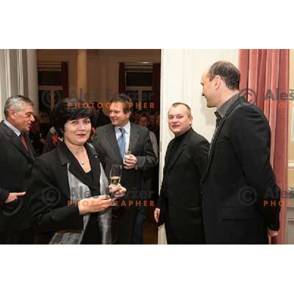 Receptiom of Franc Kangler, mayor of Maribor in honour of 45.Golden fox- Zlata Lisica , Maribor, Slovenia 10.1.2009 
