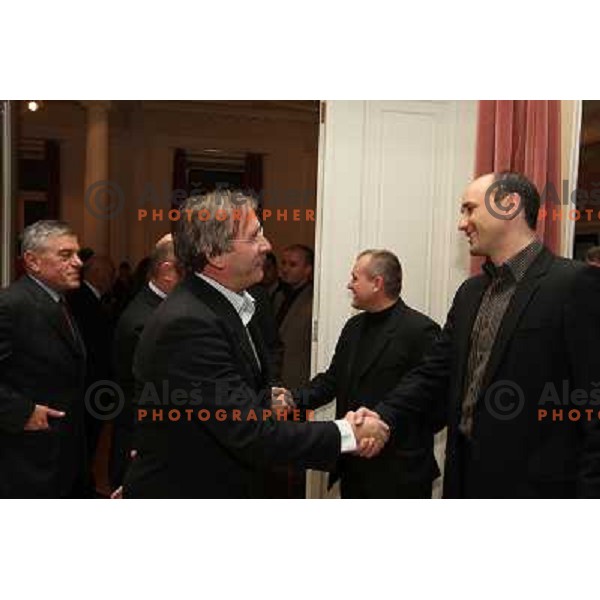 Receptiom of Franc Kangler, mayor of Maribor in honour of 45.Golden fox- Zlata Lisica , Maribor, Slovenia 10.1.2009 