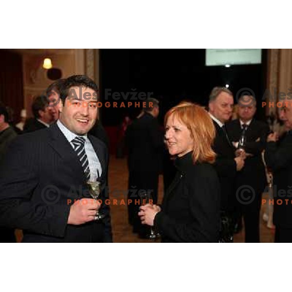 Receptiom of Franc Kangler, mayor of Maribor in honour of 45.Golden fox- Zlata Lisica , Maribor, Slovenia 10.1.2009 