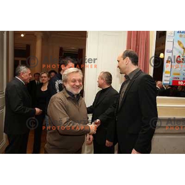 Receptiom of Franc Kangler, mayor of Maribor in honour of 45.Golden fox- Zlata Lisica , Maribor, Slovenia 10.1.2009 