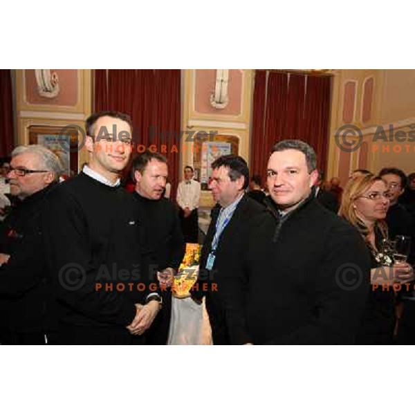 Receptiom of Franc Kangler, mayor of Maribor in honour of 45.Golden fox- Zlata Lisica , Maribor, Slovenia 10.1.2009 