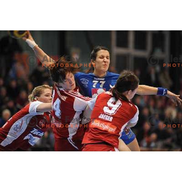 Lekic at handball match in the womens Champions League , Krim Mercator - Nurnberg, 10.01.2009 Kodeljevo, Ljubljana 