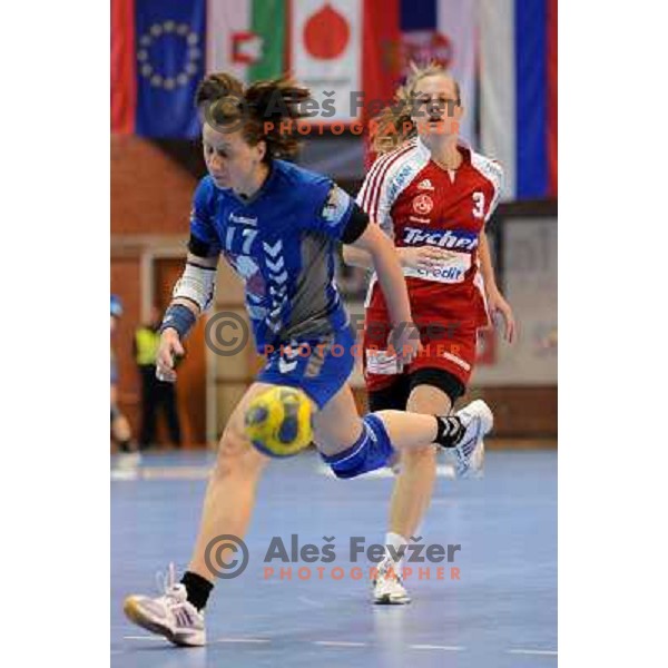 Oder at handball match in the womens Champions League , Krim Mercator - Nurnberg, 10.01.2009 Kodeljevo, Ljubljana 