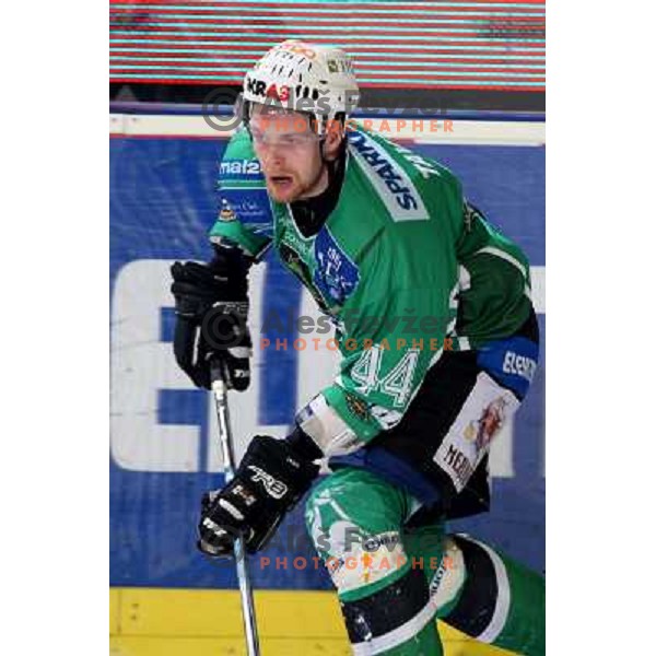 Andrej Tavzelj at ice hockey match Tilia Olimpija- Alba in round 44 of Ebel league, played in Hala Tivoli, Ljubljana 11.1.2009. Tilia Olimpija won 2:1 