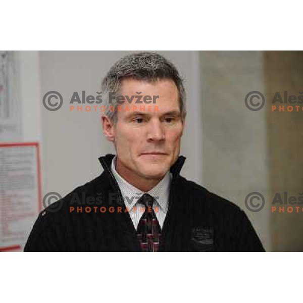 Harrington at presentation of the new head coach of the Slovenian Ice Hockey team , Hala Tivoli , 19.01.2009 