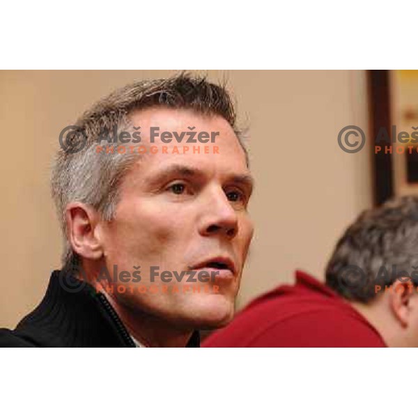 Harrington at presentation of the new head coach of the Slovenian Ice Hockey team , Hala Tivoli , 19.01.2009 