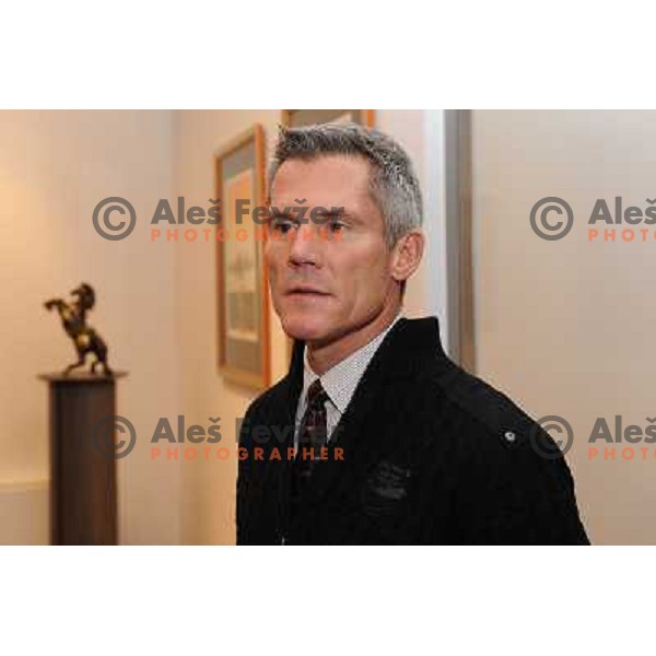 Harrington at presentation of the new head coach of the Slovenian Ice Hockey team , Hala Tivoli , 19.01.2009 