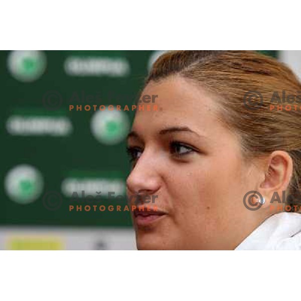 Branka Zec at press conference of RK Olimpija, held in Hala Tivoli, Ljubljana 3.2.2009 