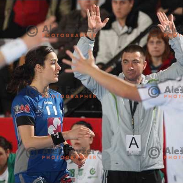 Damjanovic at handball match Krim Mercator- Gyori Audi Eto KC in EHF Championsleague, group II, played in Kodeljevo Hall, Ljubljana 7.2.2009. Gyori won 35:31 